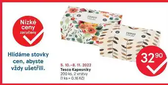 Tesco Tesco kapesníky 200 ks nabídka
