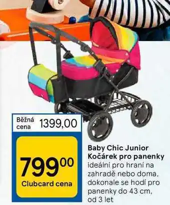 Baby chic junior kočárek pro panenky