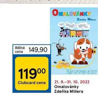 Tesco Omalovánky zdeňka millera nabídka