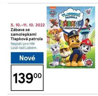 Tesco Zábava se samolepkami tlapková patrola nabídka