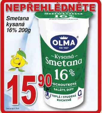 Lidl Smetana kysaná nabídka