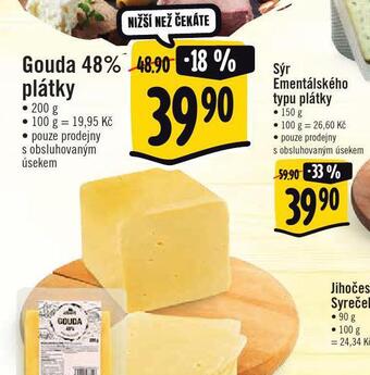 Jip Gouda sýr nabídka