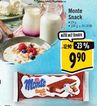 Jip Monte snack nabídka