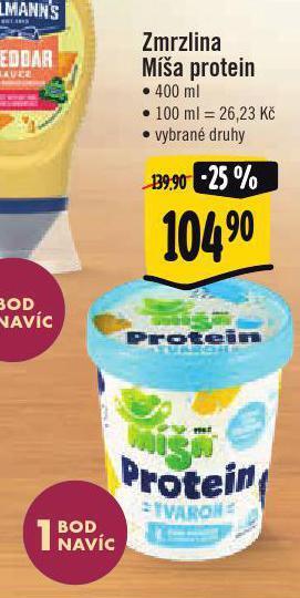 Zmrzlina míša protein