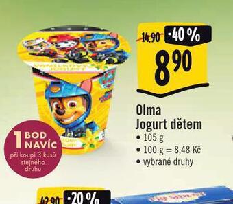 Jip Olma jogurt dětem nabídka