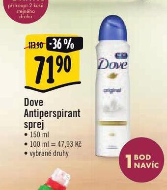 Jip Dove antiperspirant nabídka