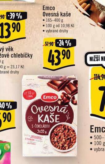 Jip Emco ovesná kaše nabídka