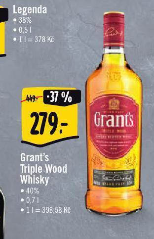 Jip Grant's triple wood whisky nabídka