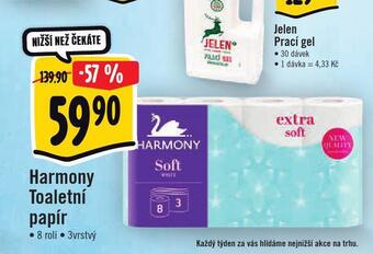 Jip Harmony toaletní papír nabídka