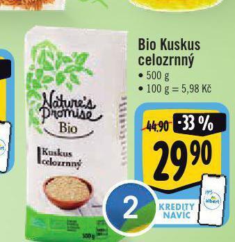 Jip Bio kuskus nabídka