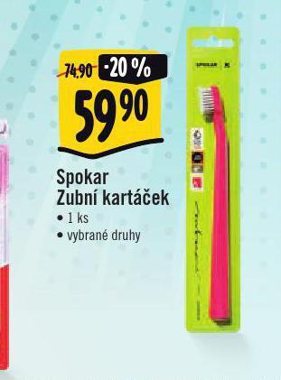 Spokar zubní kartáček