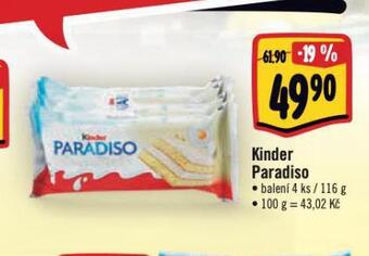 Albert Kinder paradiso nabídka