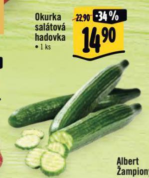Albert Okurka salátová nabídka