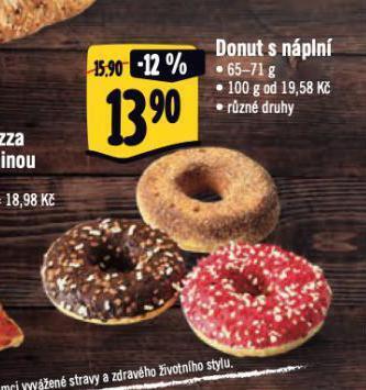 Albert Donut s náplní nabídka