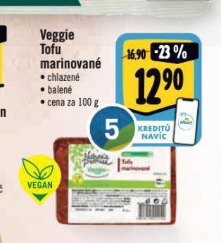 Albert Veggie tofu marinované nabídka