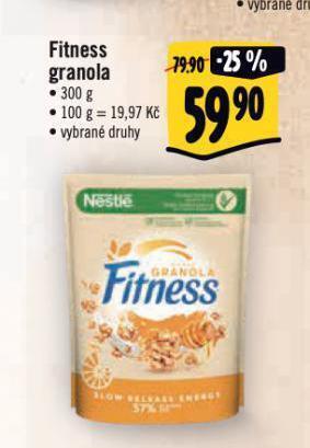 Albert Fitness granola nabídka