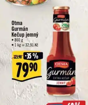 Albert Otma kečup gurmán nabídka
