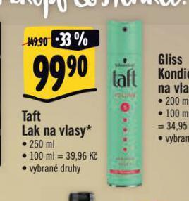 Albert Taft lak na vlasy nabídka