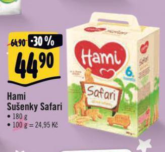 Albert Hami sušenky safari nabídka