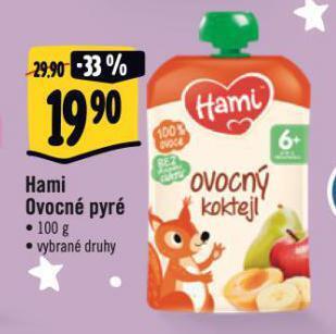 Albert Hami ovocné pyré nabídka