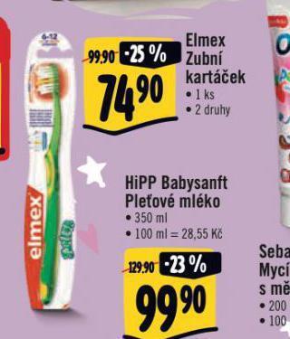 Albert Elmex zubní kartáček nabídka