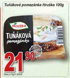 Hruška Hruška tuňáková pomazánka 100g nabídka