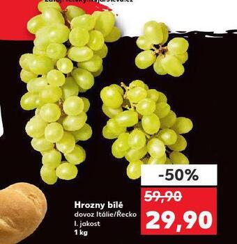 Kaufland Hrozny bílé nabídka