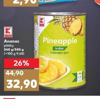 Kaufland Ananas plátky nabídka