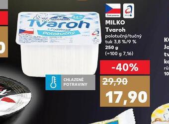 Kaufland Milko tvaroh nabídka