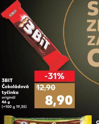 Kaufland 3bit čokoládová tyčinka nabídka
