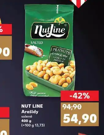 Kaufland Nut line arašídy nabídka