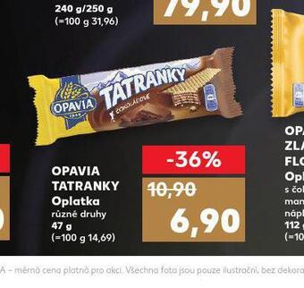 Kaufland Opavia tatranky oplatka nabídka