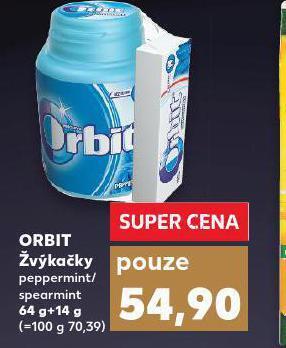 Kaufland Orbit žvýkačky nabídka