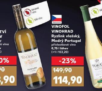 Kaufland Vinofol vinohrad modrý portugal nabídka