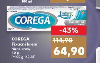Kaufland Corega fixační krém nabídka