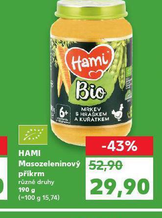 Kaufland Hami masozeleninový příkrm nabídka