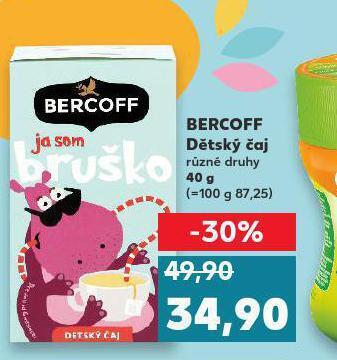 Kaufland Bercoff dětský čaj nabídka