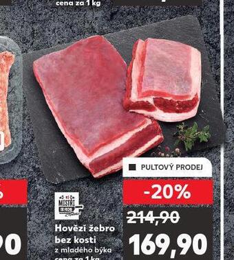 Kaufland Hovězí žebro bez kosti nabídka