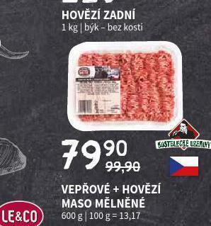 Terno Vepřové + hovězí maso mělněné nabídka