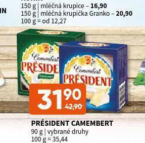 Terno Président camembert nabídka