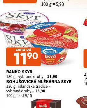 Terno Bohušovická mlékárna skyr nabídka