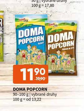 Terno Doma popcorn nabídka