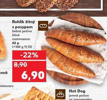 Kaufland Rohlík žitný s posypem nabídka