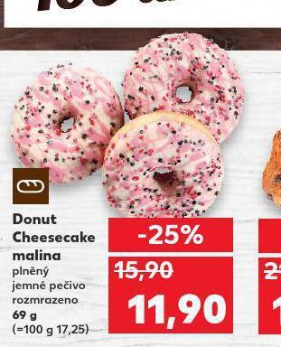 Kaufland Donut cheesecake malina nabídka