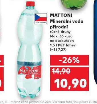 Kaufland Mattoni přírodní nabídka