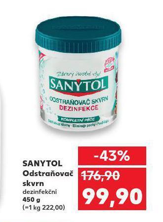 Kaufland Sanytol odstraňovač skvrn nabídka