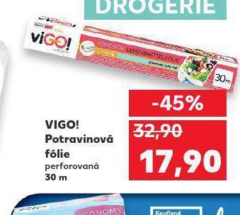 Kaufland Vigo potravinová fólie nabídka