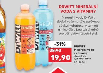 Kaufland Drwitt minerální voda s vitamíny nabídka