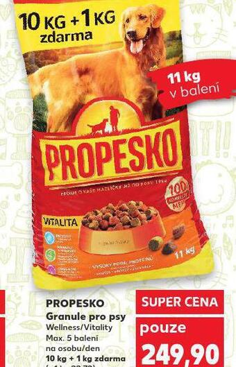 Kaufland Propesko granule pro psy nabídka