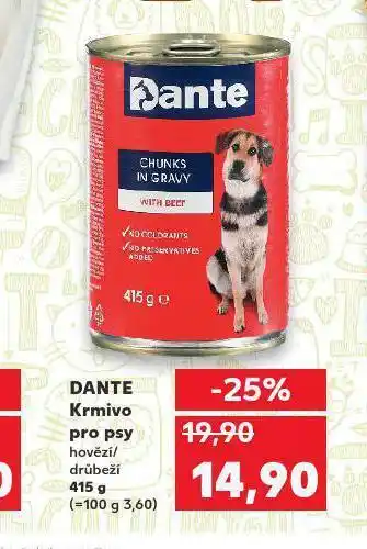 Kaufland Dante krmivo pro psy nabídka
